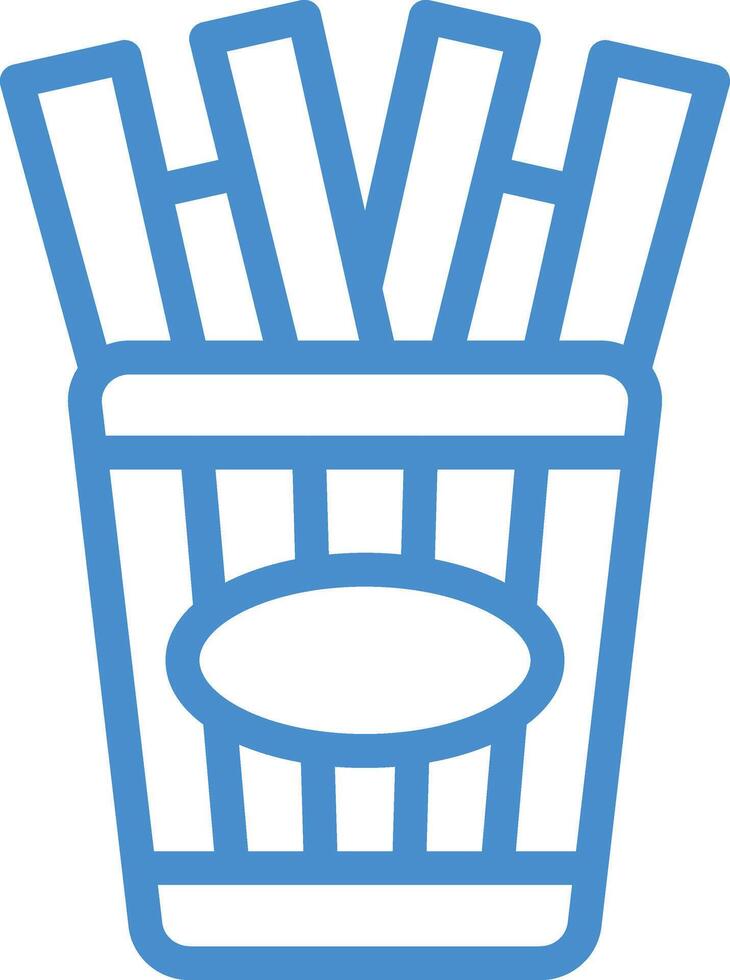 Fries Icon Design Illustration vector