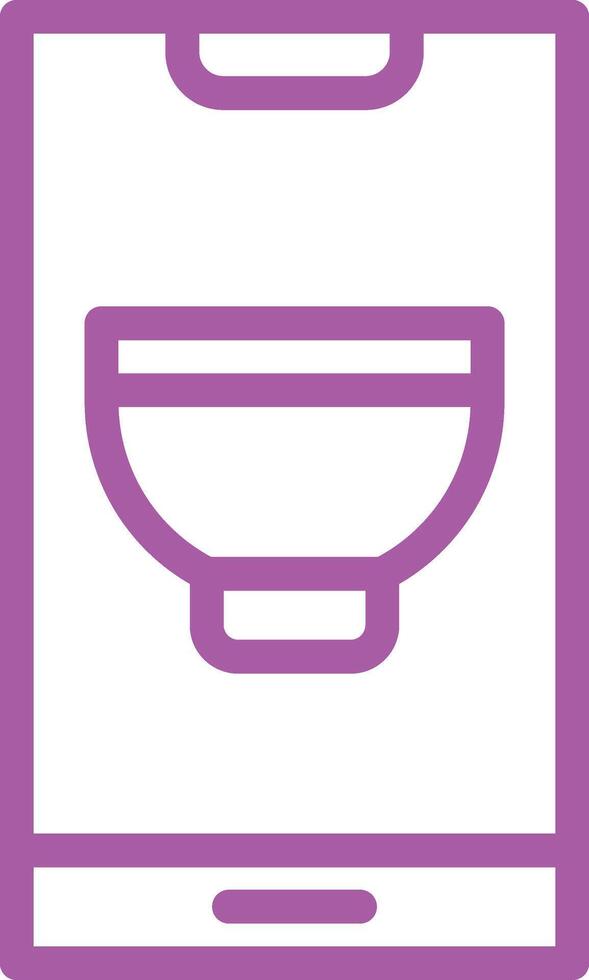 Mobile recipe Icon Design Illustration vector