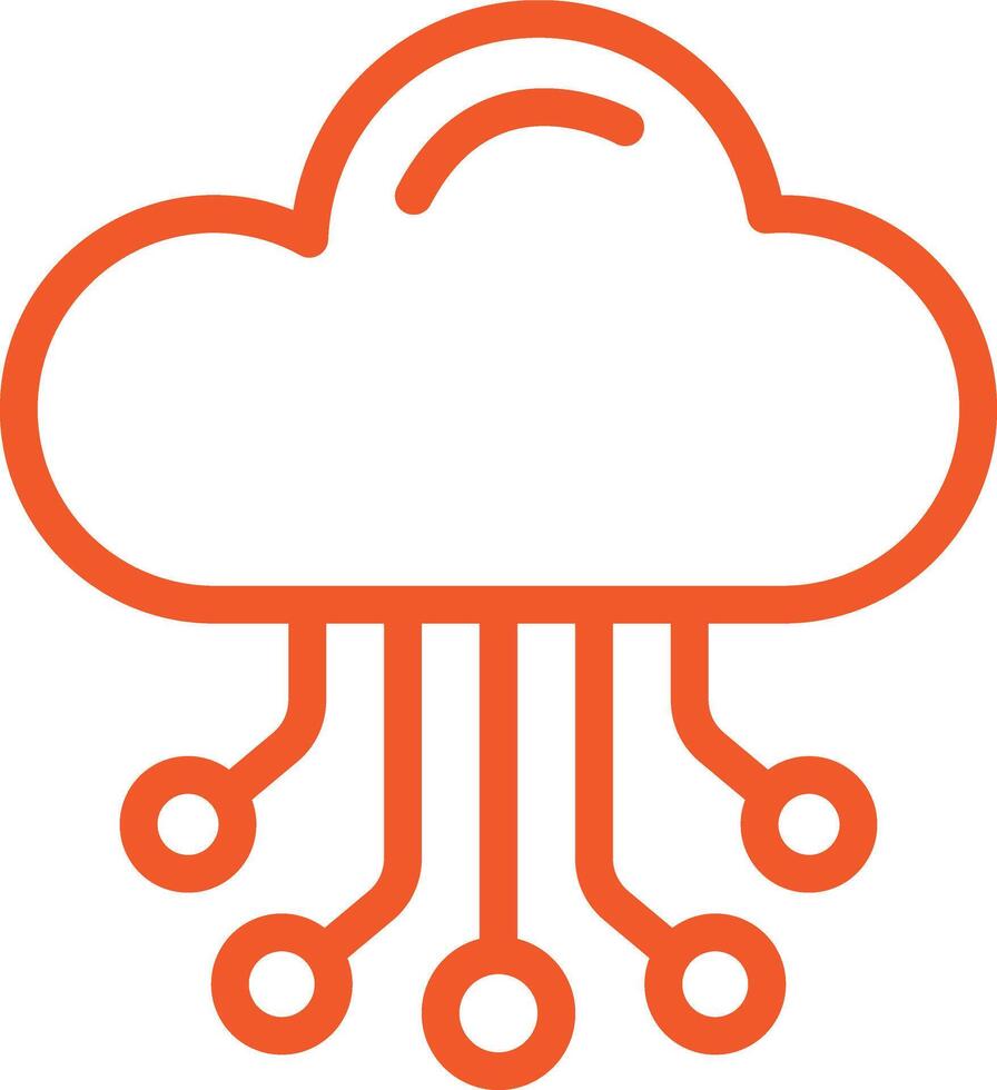 Cloud Hosting Icon Design Illustration vector
