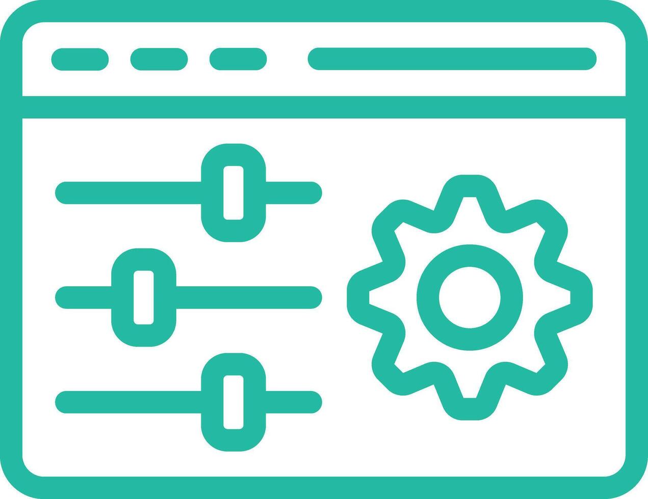 Configuration Icon Design Illustration vector
