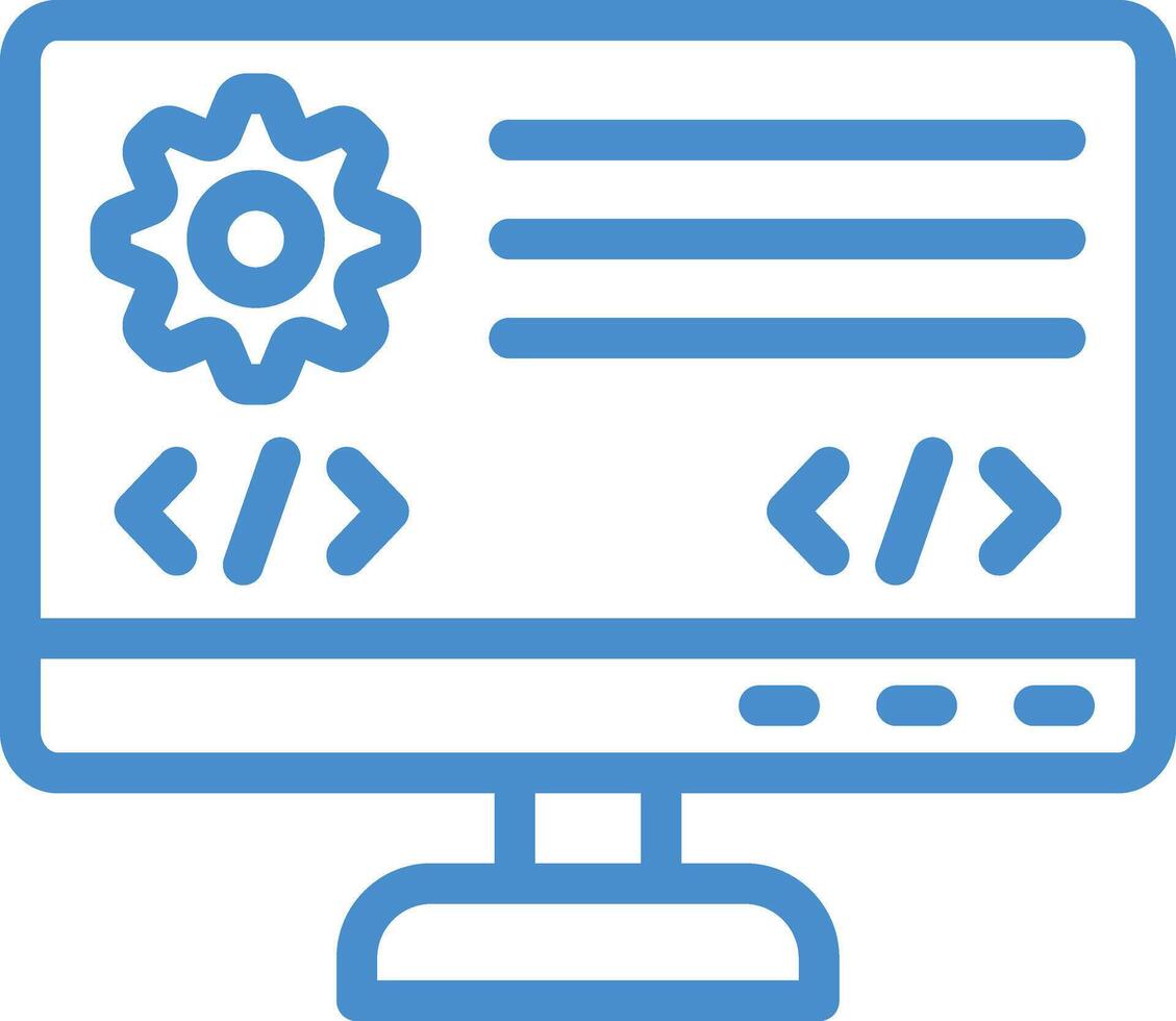 Backend Icon Design Illustration vector
