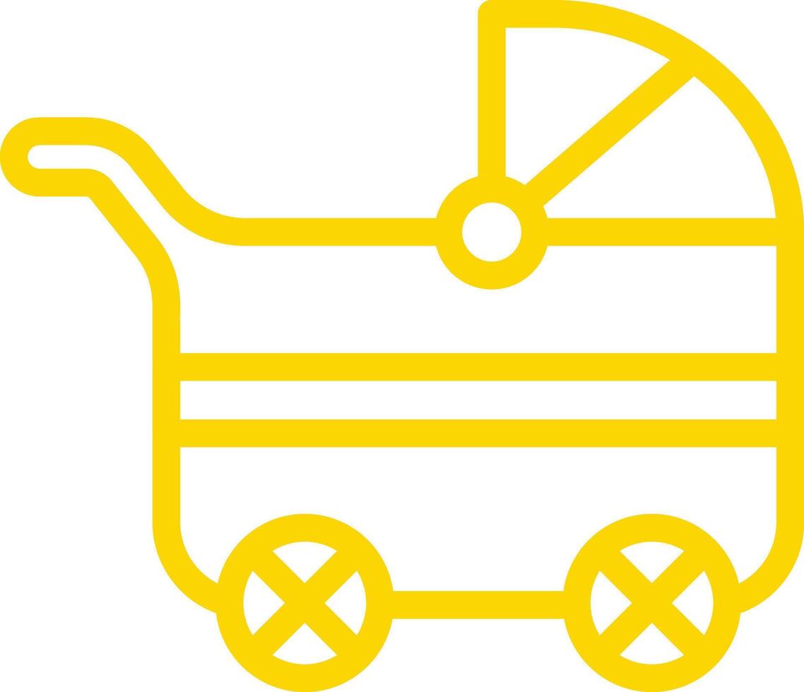 Baby Stroller Icon Design Illustration vector