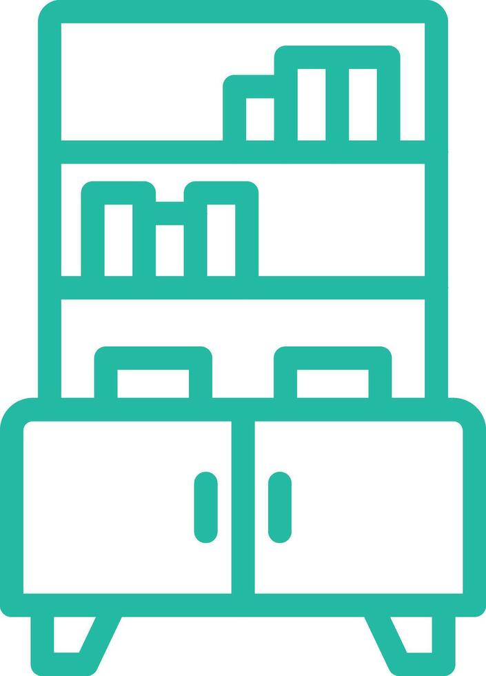 Bookshelf Icon Design Illustration vector