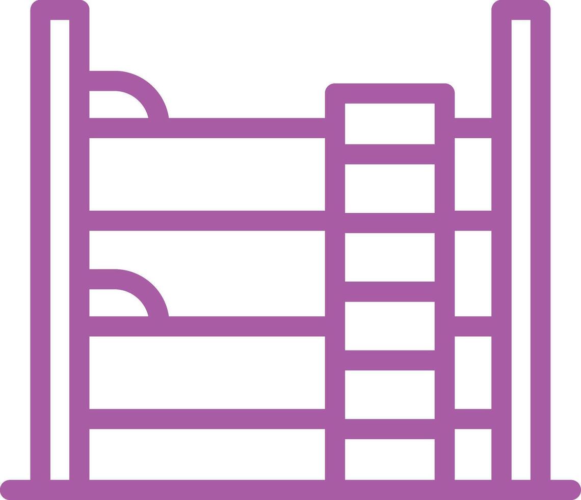 Berth Icon Design Illustration vector