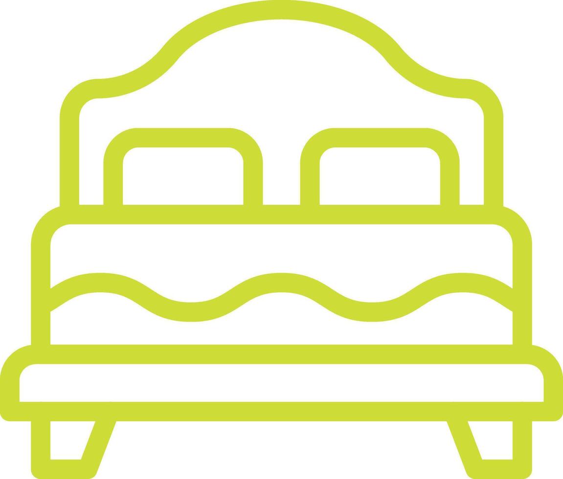 Bed Icon Design Illustration vector