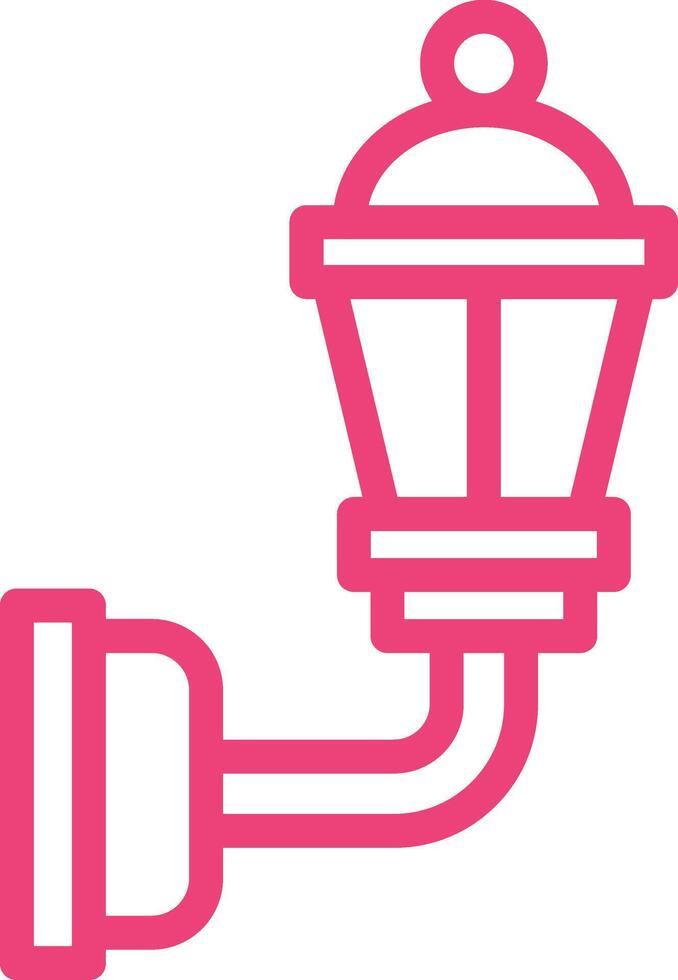 Wall Lamp Icon Design Illustration vector