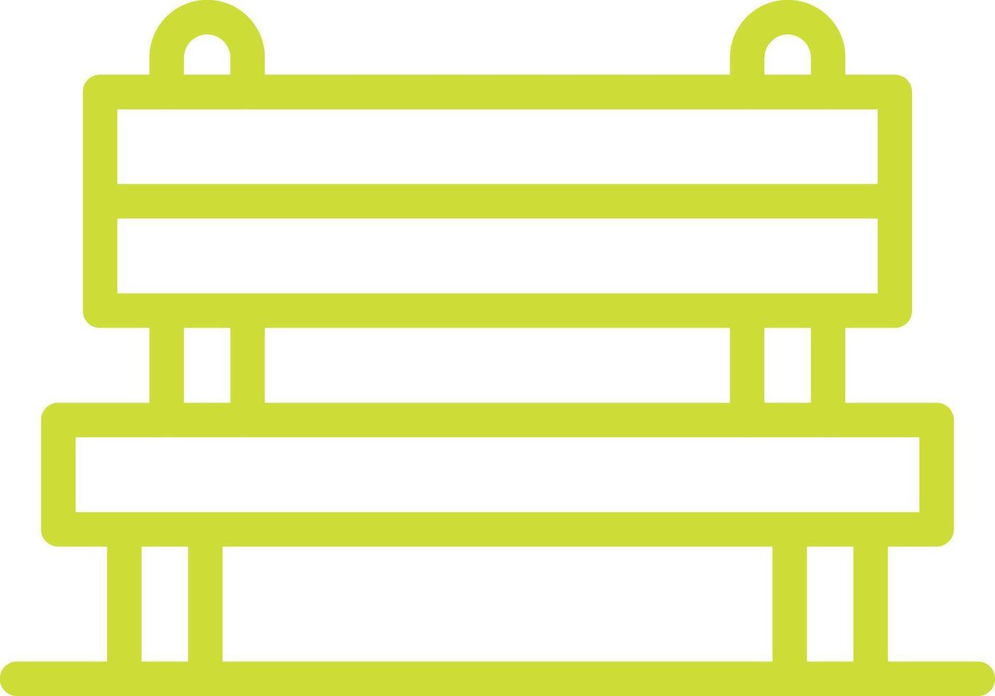 Bench Icon Design Illustration vector