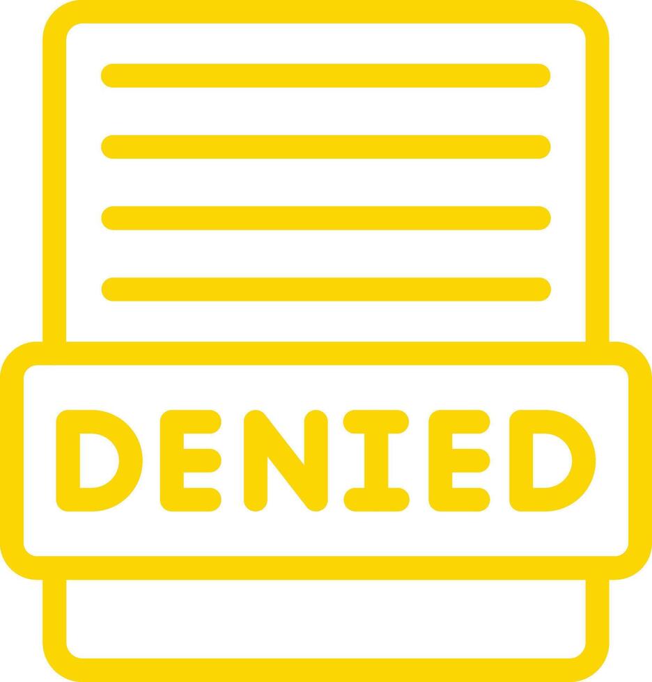 Denied Icon Design Illustration vector