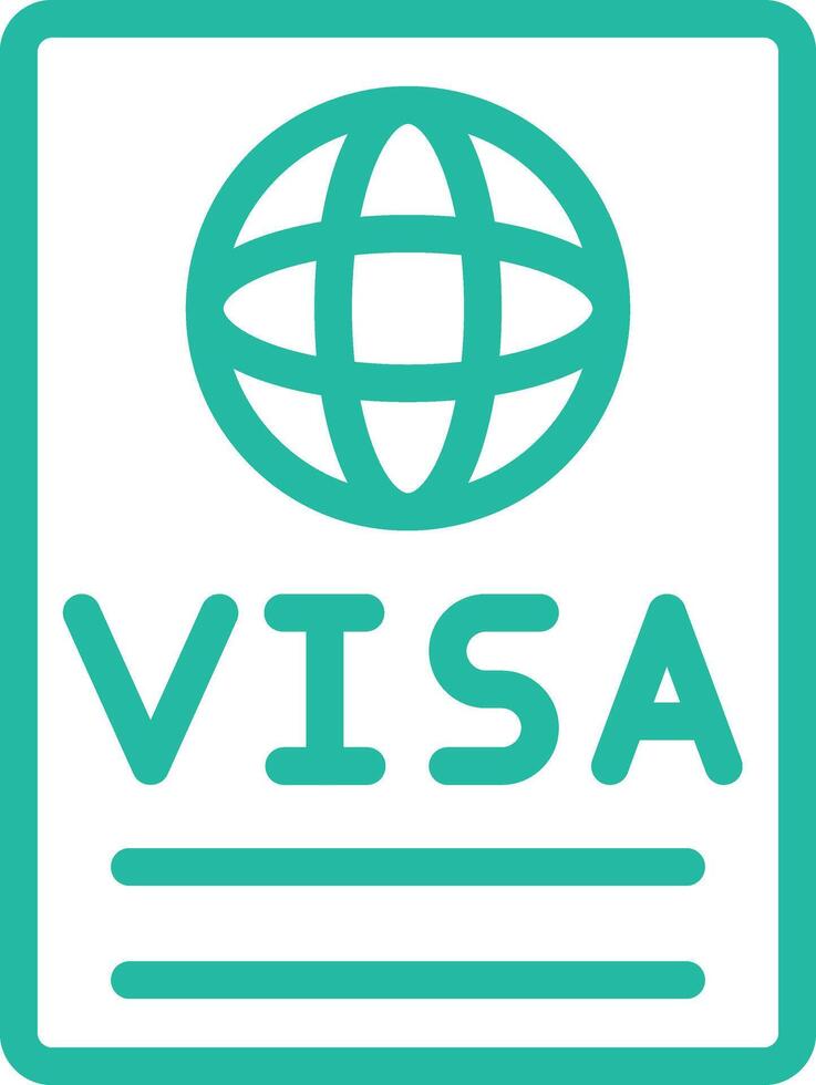 Visa Icon Design Illustration vector
