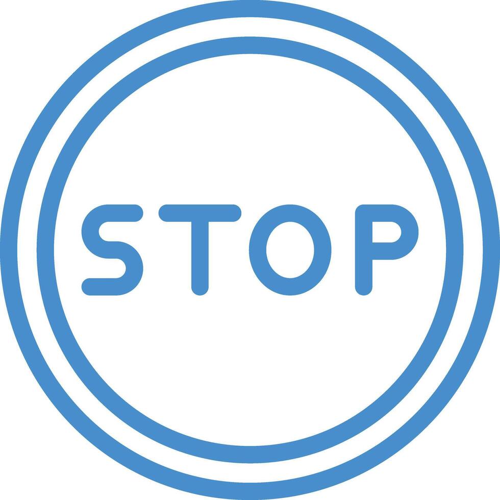 Stop Icon Design Illustration vector