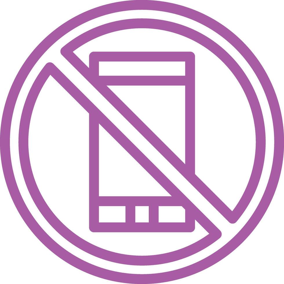 No Phone Icon Design Illustration vector