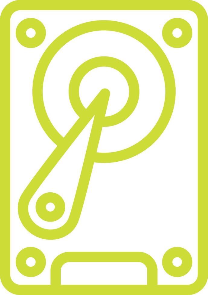 Hard Disk Icon Design Illustration vector
