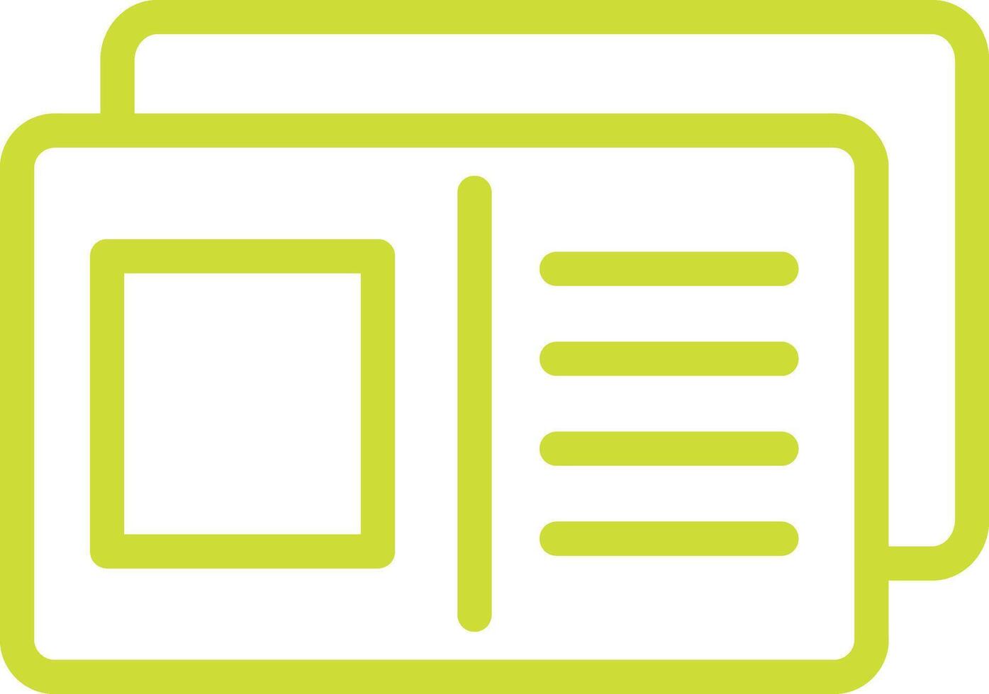 Postcard Icon Design Illustration vector