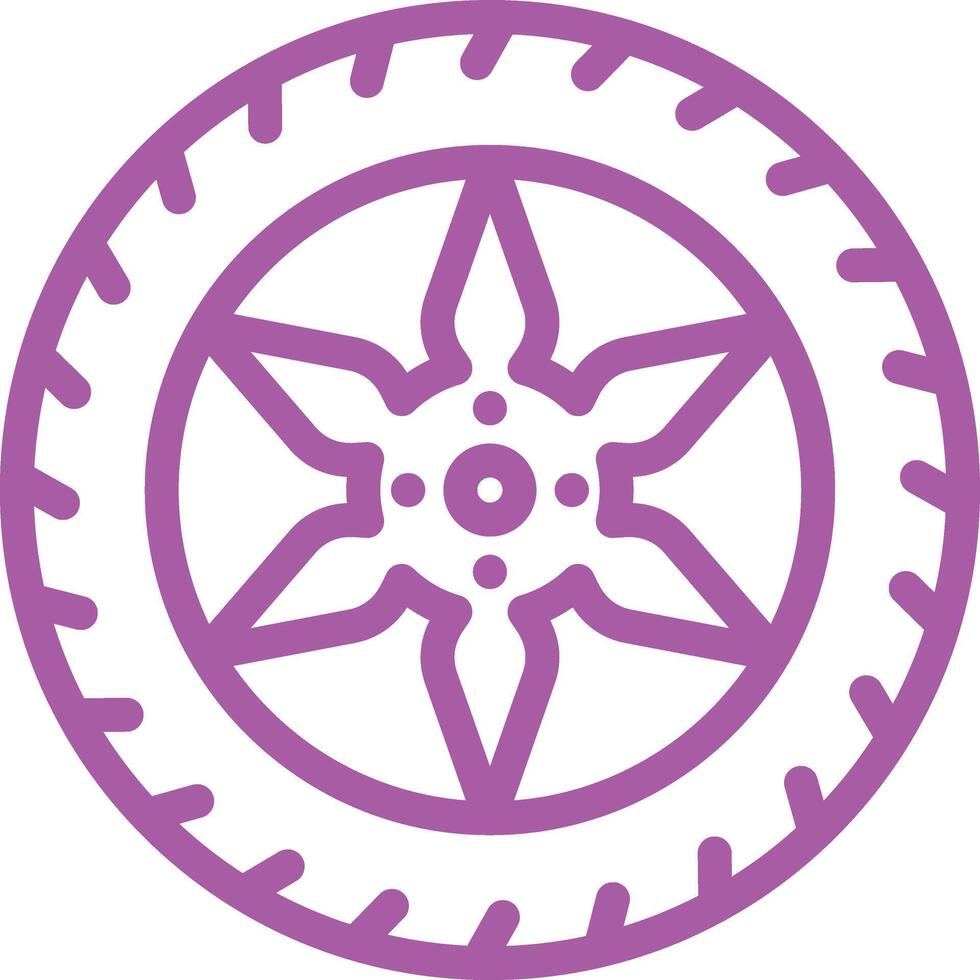 Wheel Icon Design Illustration vector