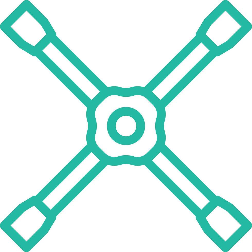 Lug wrench Icon Design Illustration vector