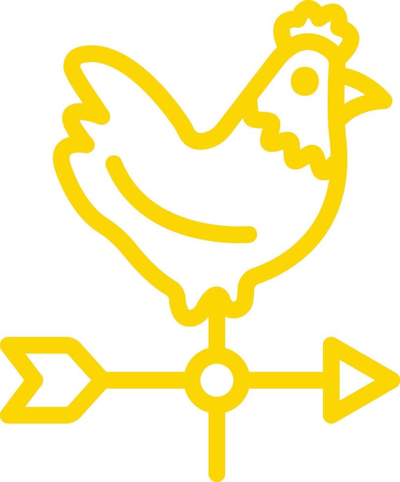 Weather Vane Icon Design Illustration vector