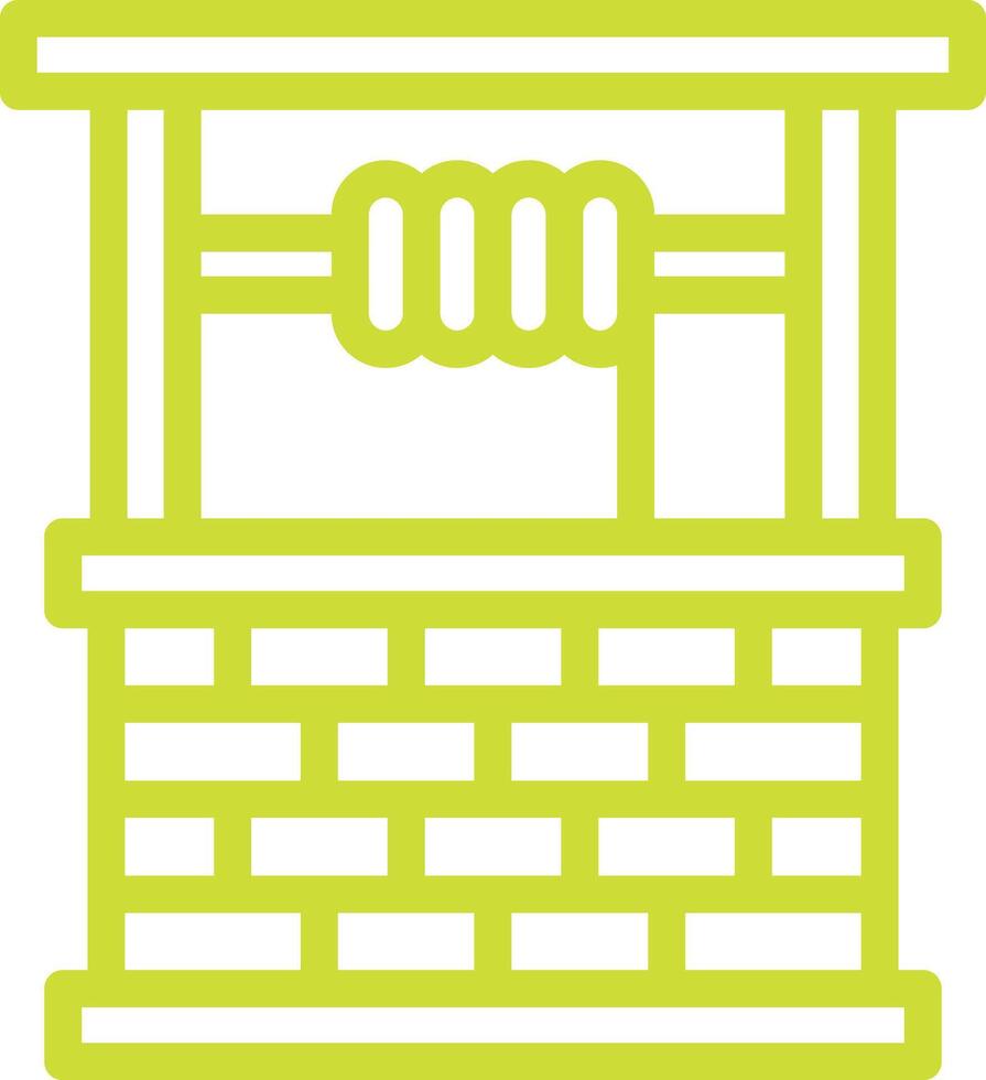 Water Well Icon Design Illustration vector