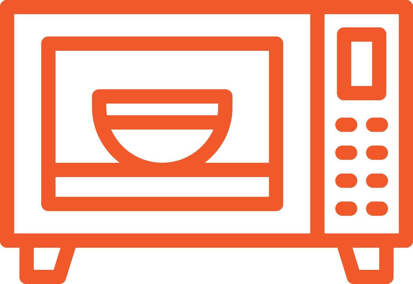 Microwave Oven Icon Design Illustration vector