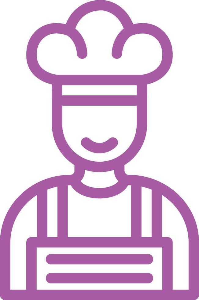 Male Chef Icon Design Illustration vector