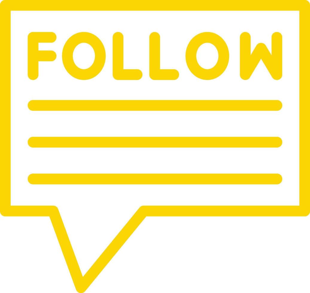 Follow Up Icon Design Illustration vector