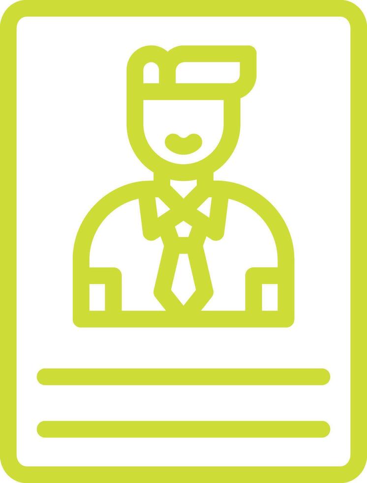 Candidate Icon Design Illustration vector