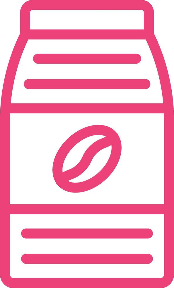 Coffee Pack Icon Design Illustration vector