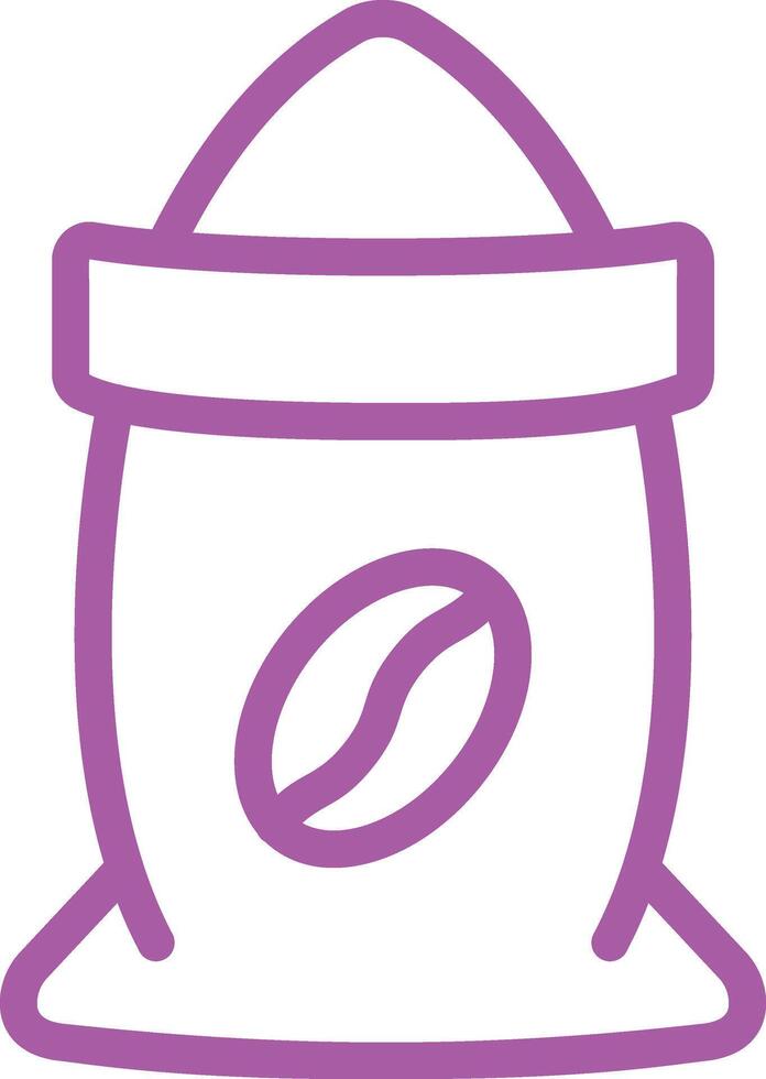 Coffee Bag Icon Design Illustration vector