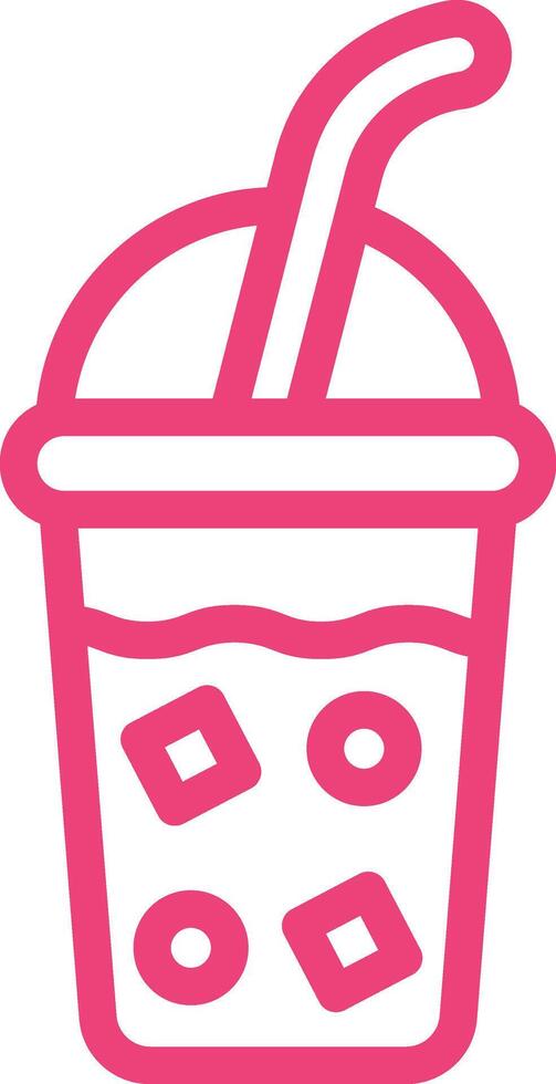 Iced Coffee Icon Design Illustration vector