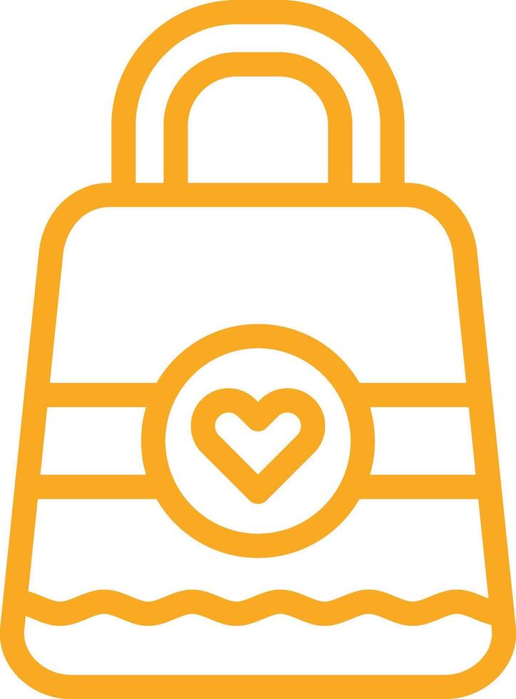 Gift bag Icon Design Illustration vector