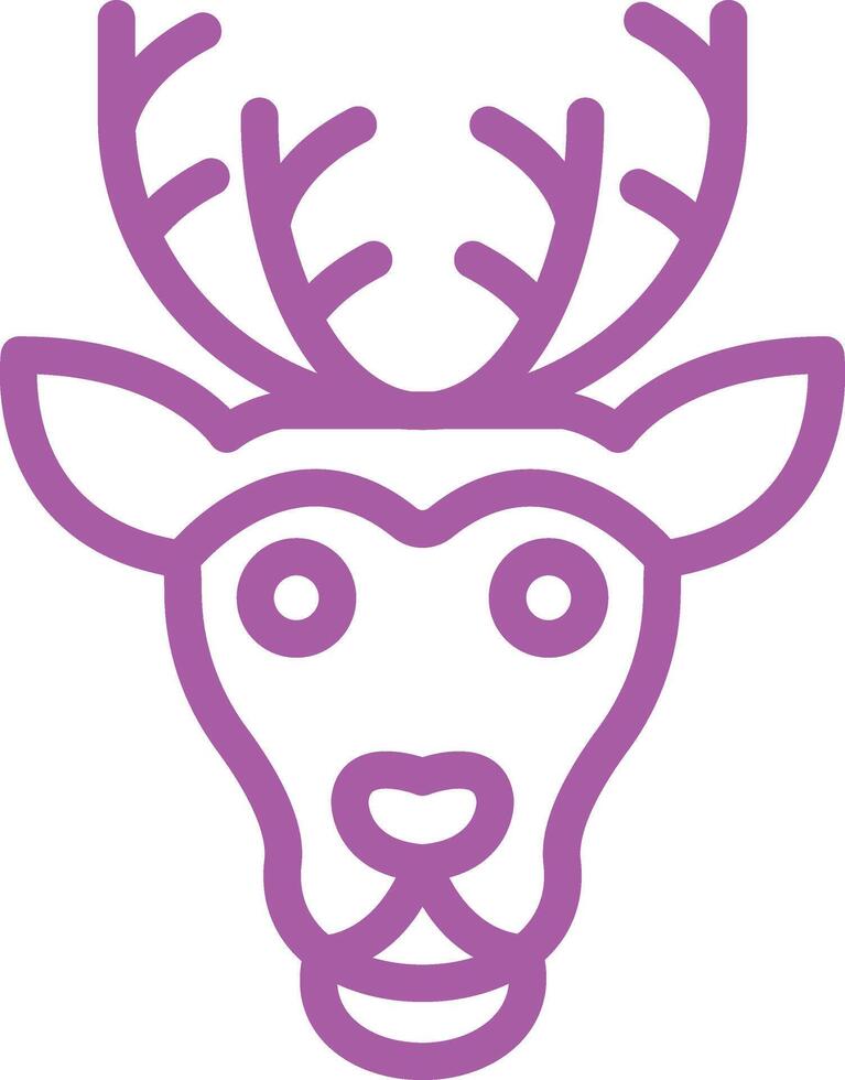 Reindeer Icon Design Illustration vector