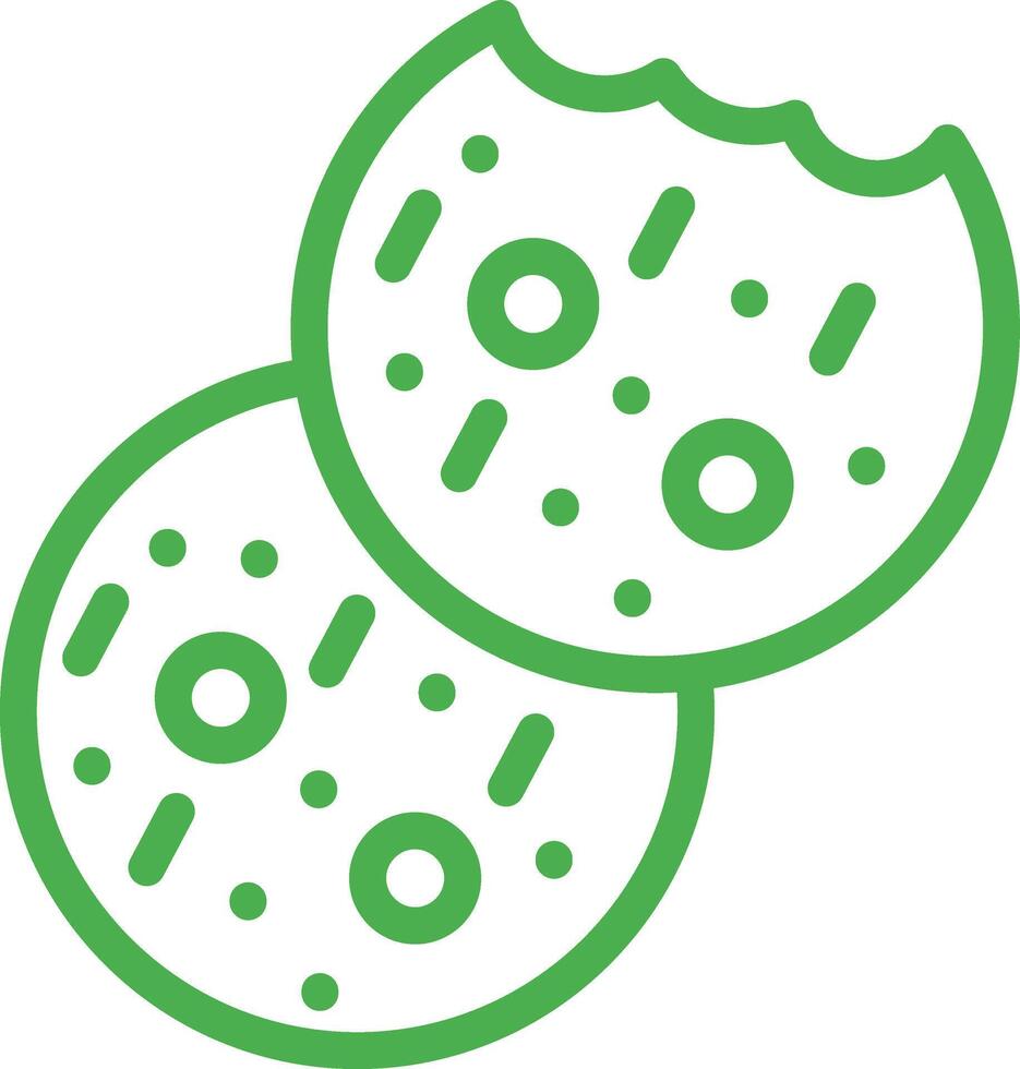 Cookies Icon Design Illustration vector