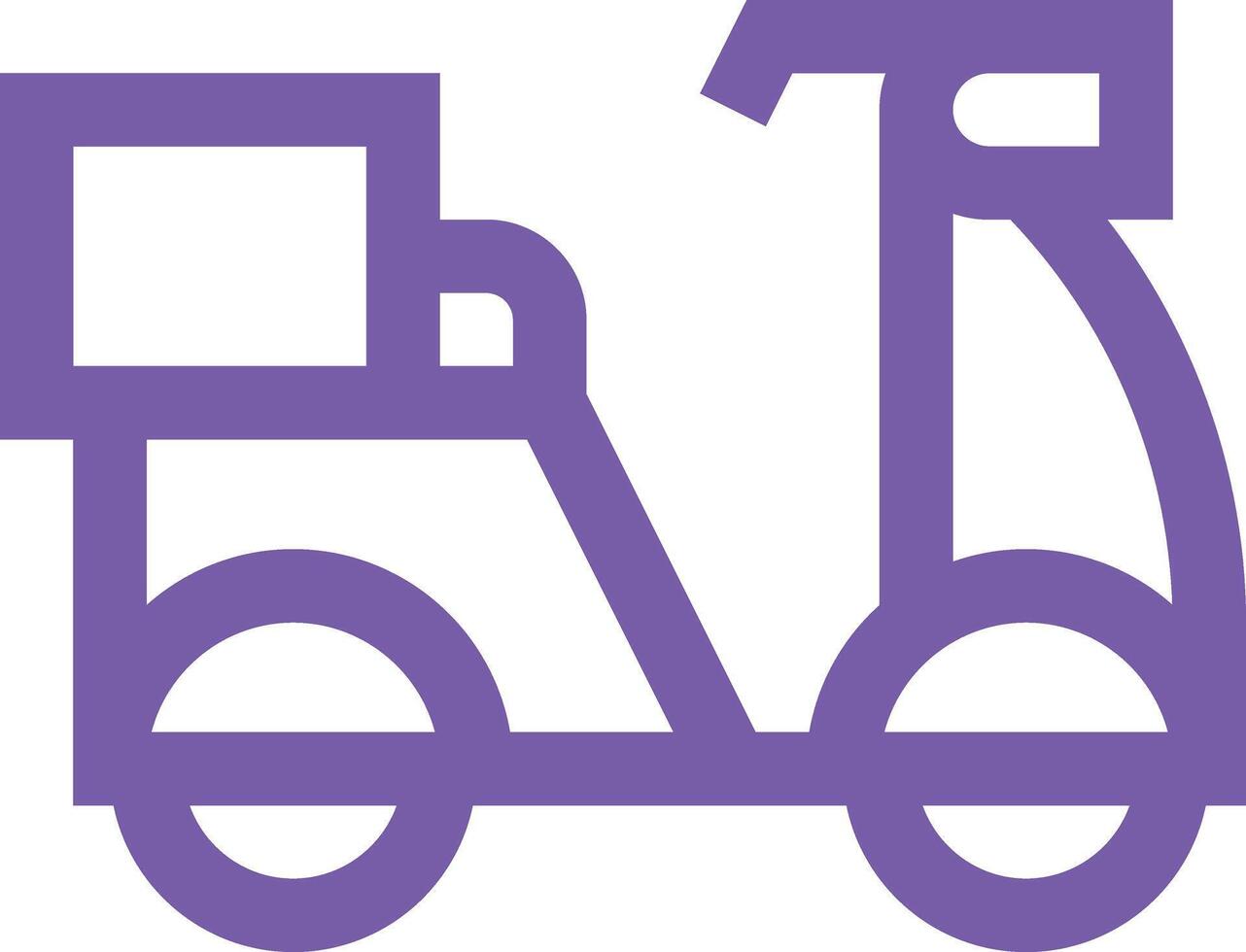 Delivery Bike Icon Design Illustration vector