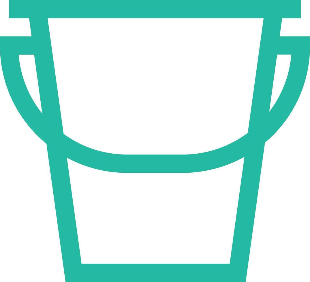 Bucket Icon Design Illustration vector