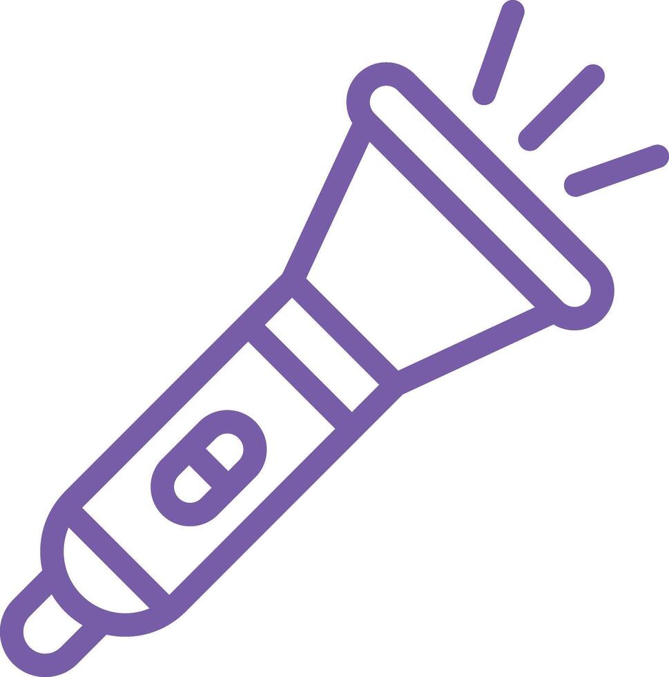 Flashlight Icon Design Illustration vector