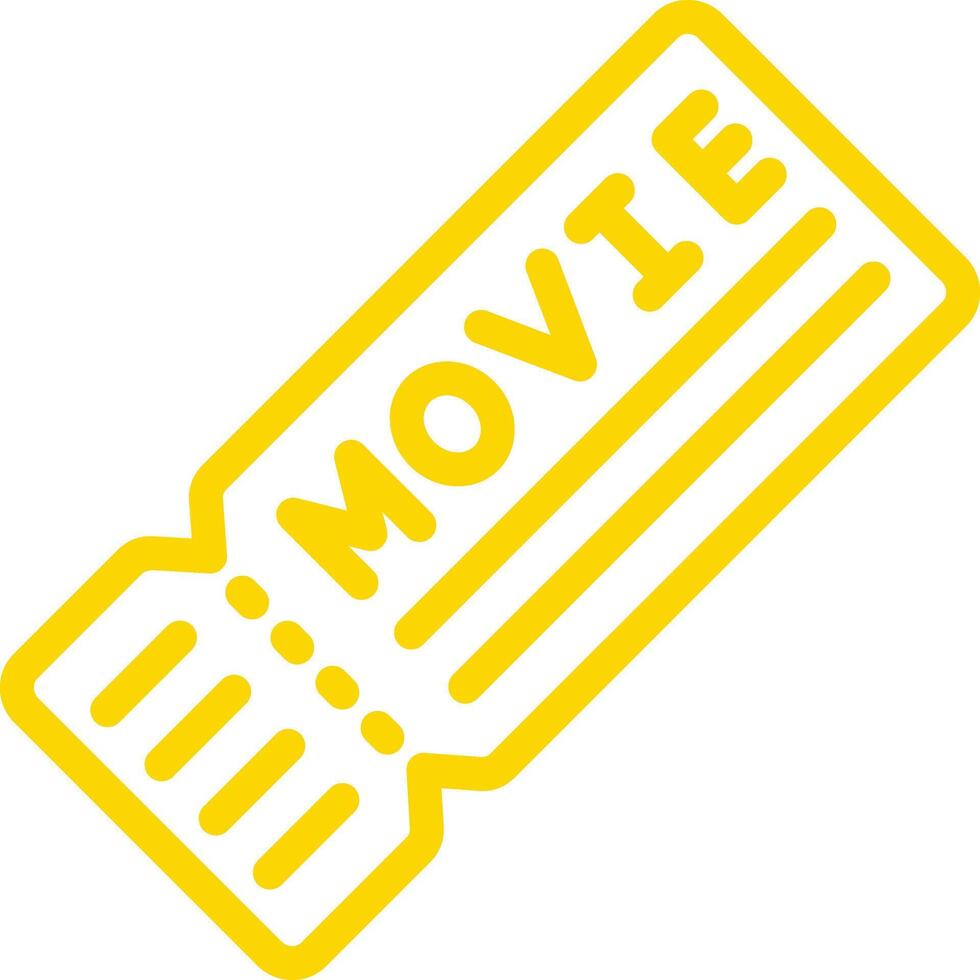 Movie Ticket Icon Design Illustration vector
