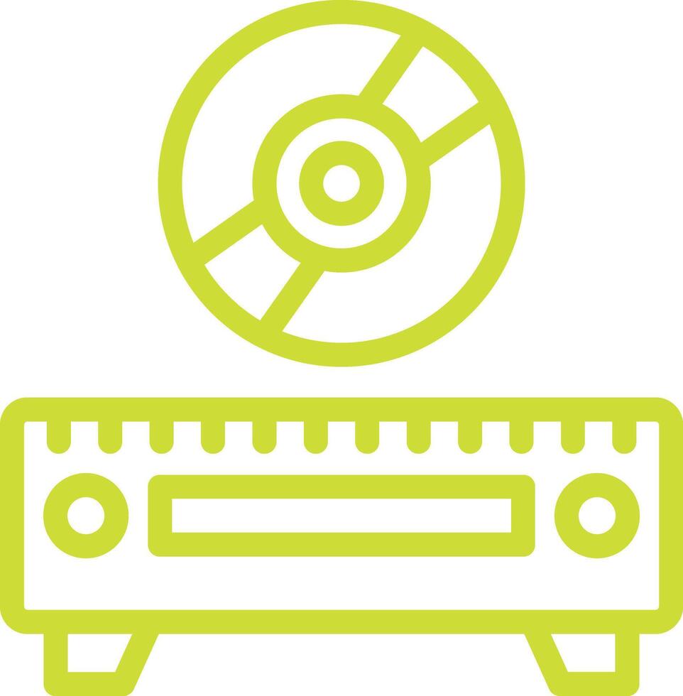 Cd Player Icon Design Illustration vector