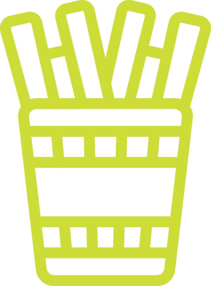 French Fries Icon Design Illustration vector