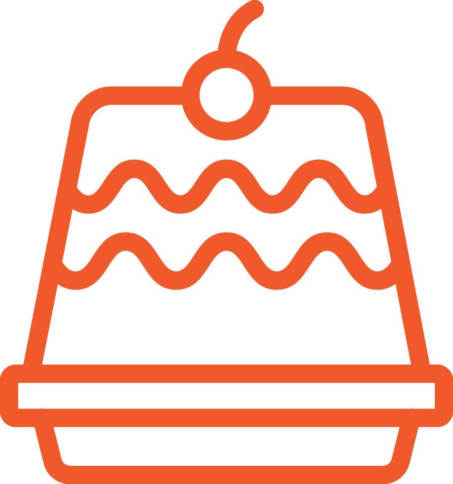 Pudding Icon Design Illustration vector