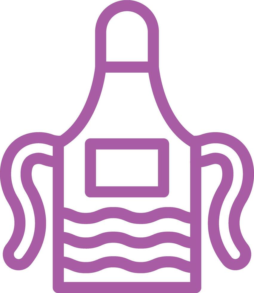 Apron Icon Design Illustration vector