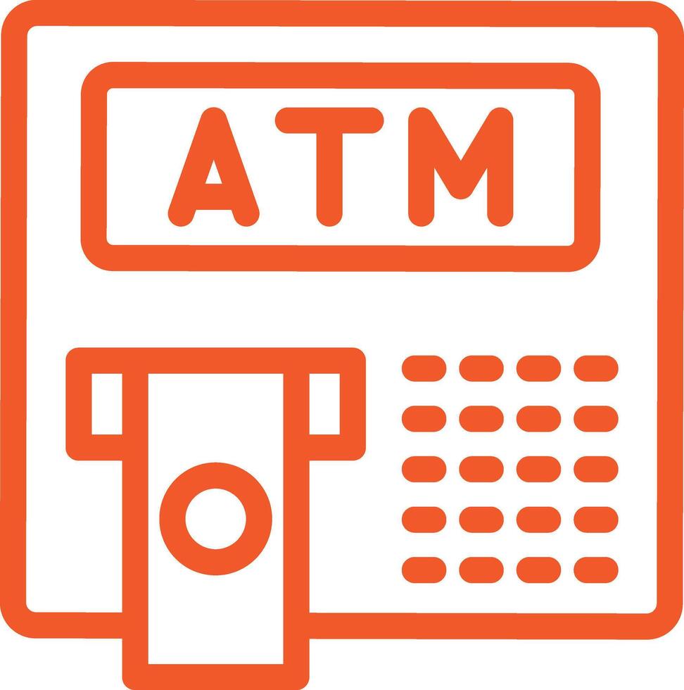 Atm Icon Design Illustration vector