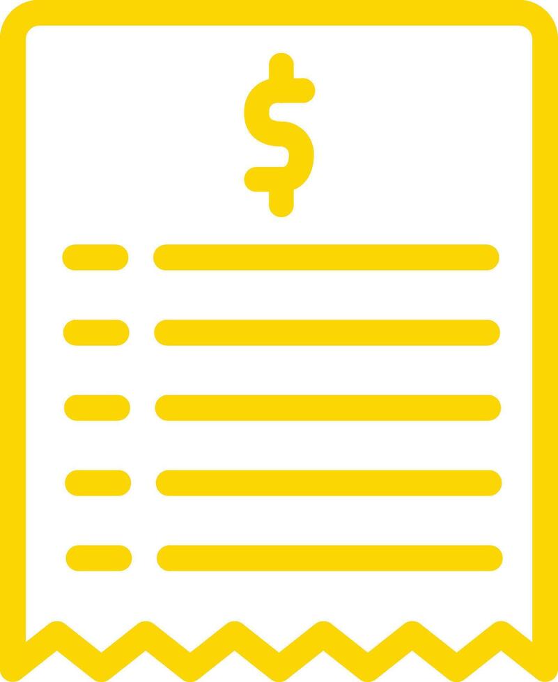 Bill Icon Design Illustration vector