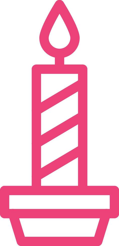 Candle Icon Design Illustration vector