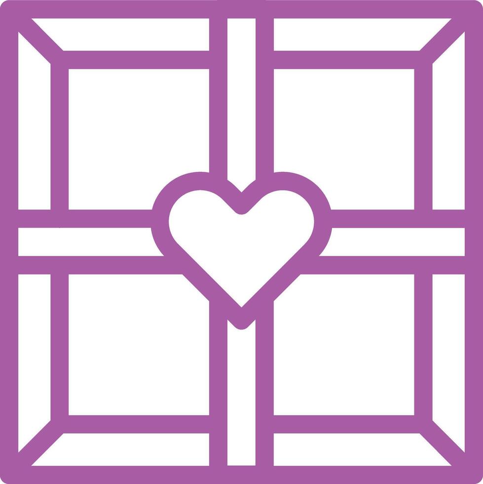 Chocolate Box Icon Design Illustration vector