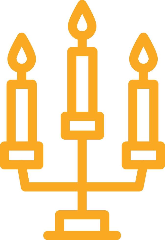 Candles Icon Design Illustration vector