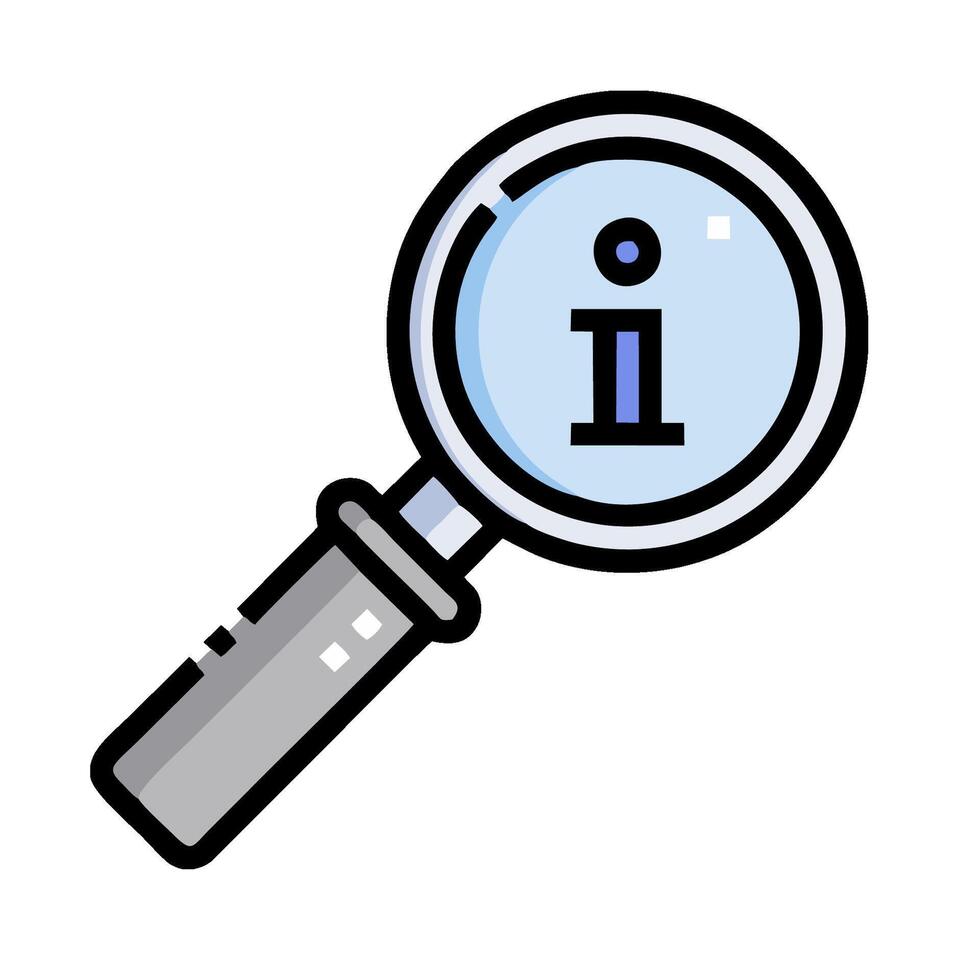 Magnifying glass icon illustration design vector