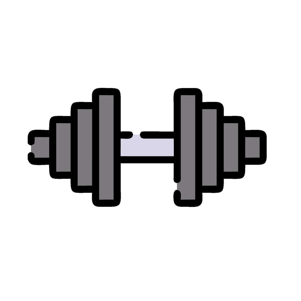 A dumbbell icon on a white background vector