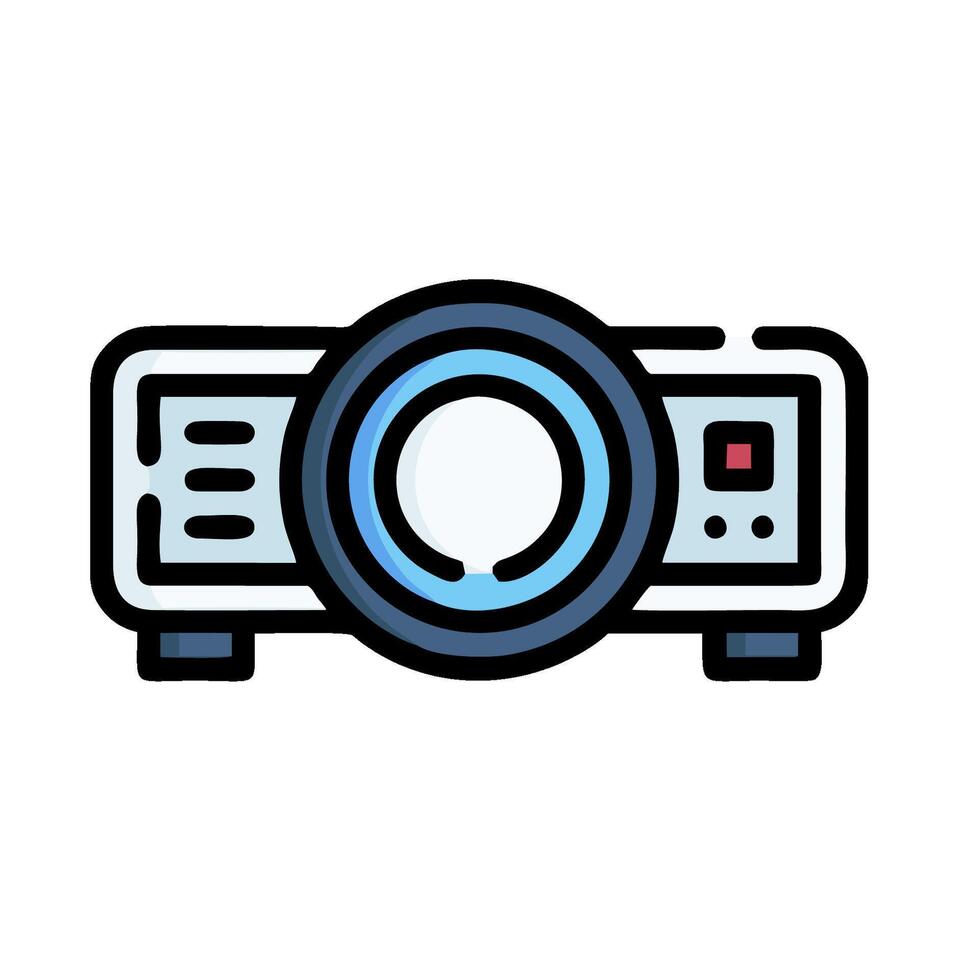 A projector icon on a white background vector
