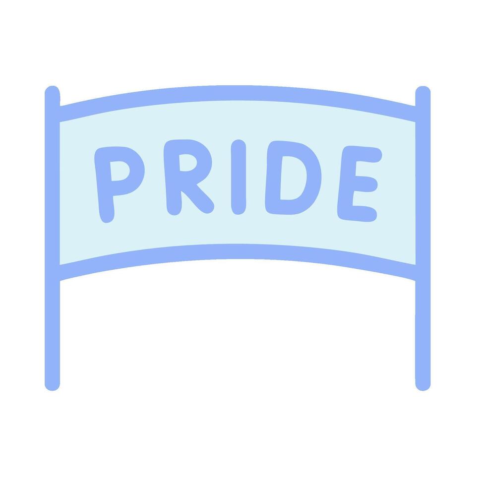 Pride flag icon illustration design vector