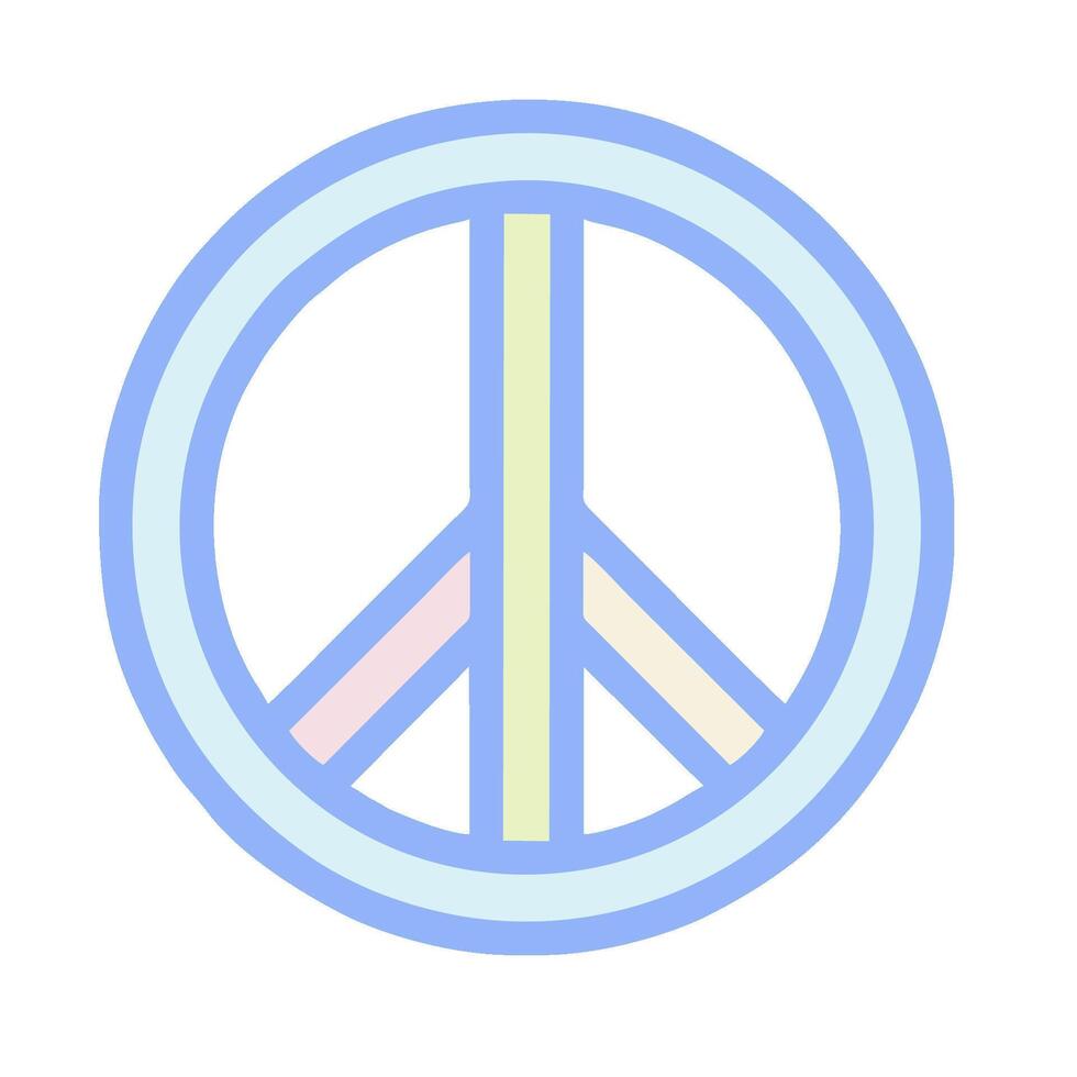 Peace symbol illustration vector