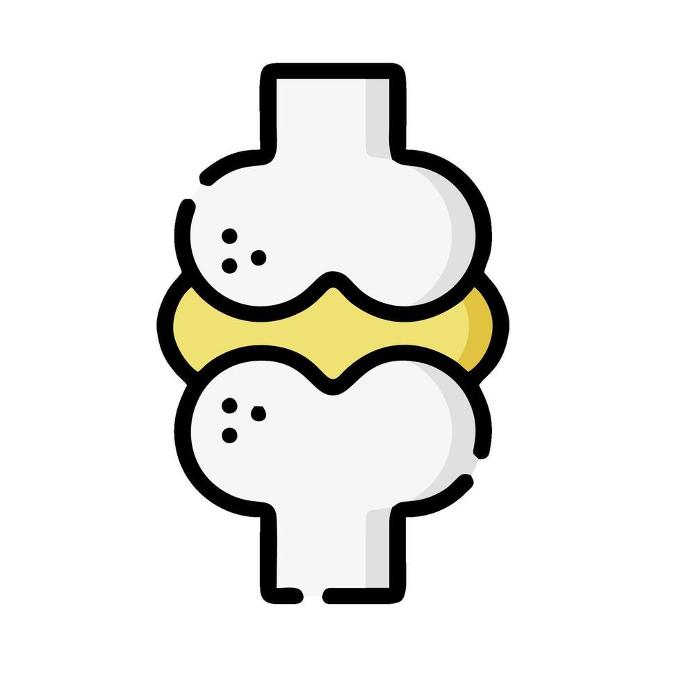 A cartoon illustration of a bone vector